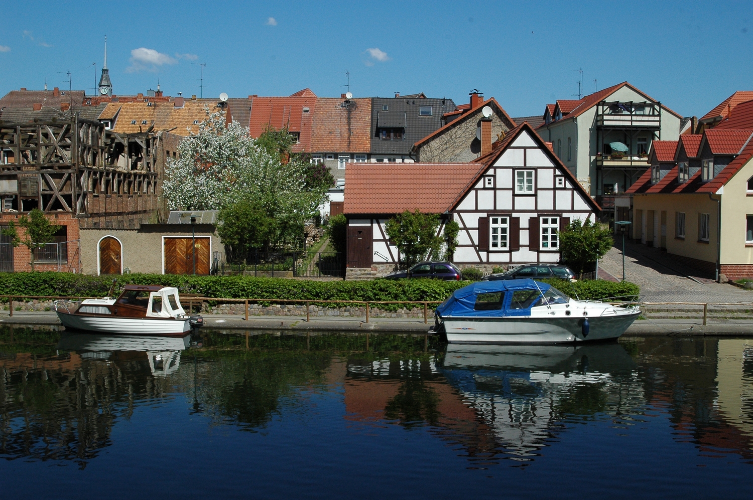 Plau, Altstadt gegenber