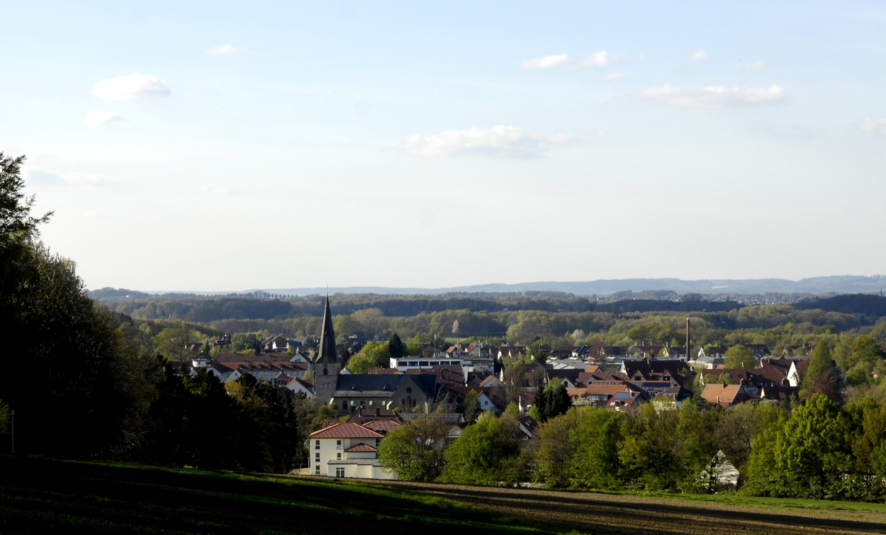 Werther, Blick ber den Ort