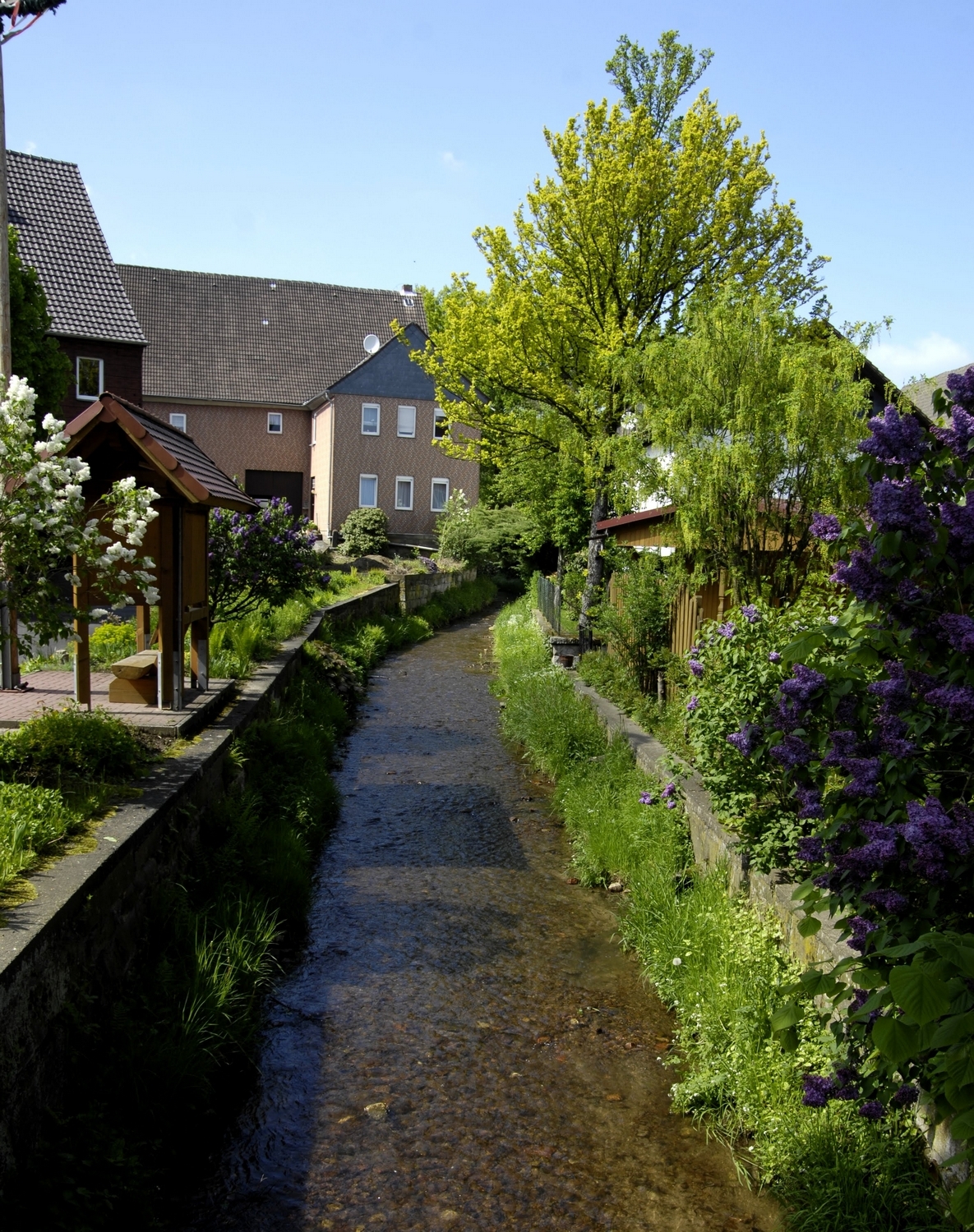 Dinkelhausen, offener Bachlauf