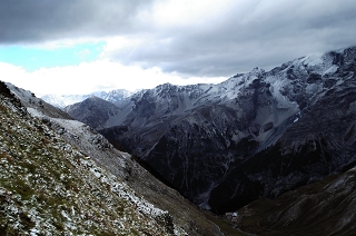 Stilfser Joch Blick zurck