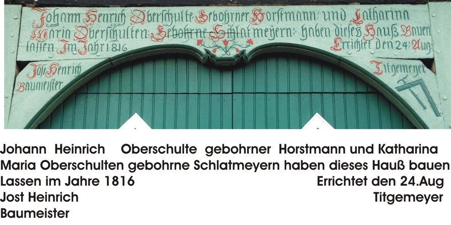 Inschrift schlatmeyer